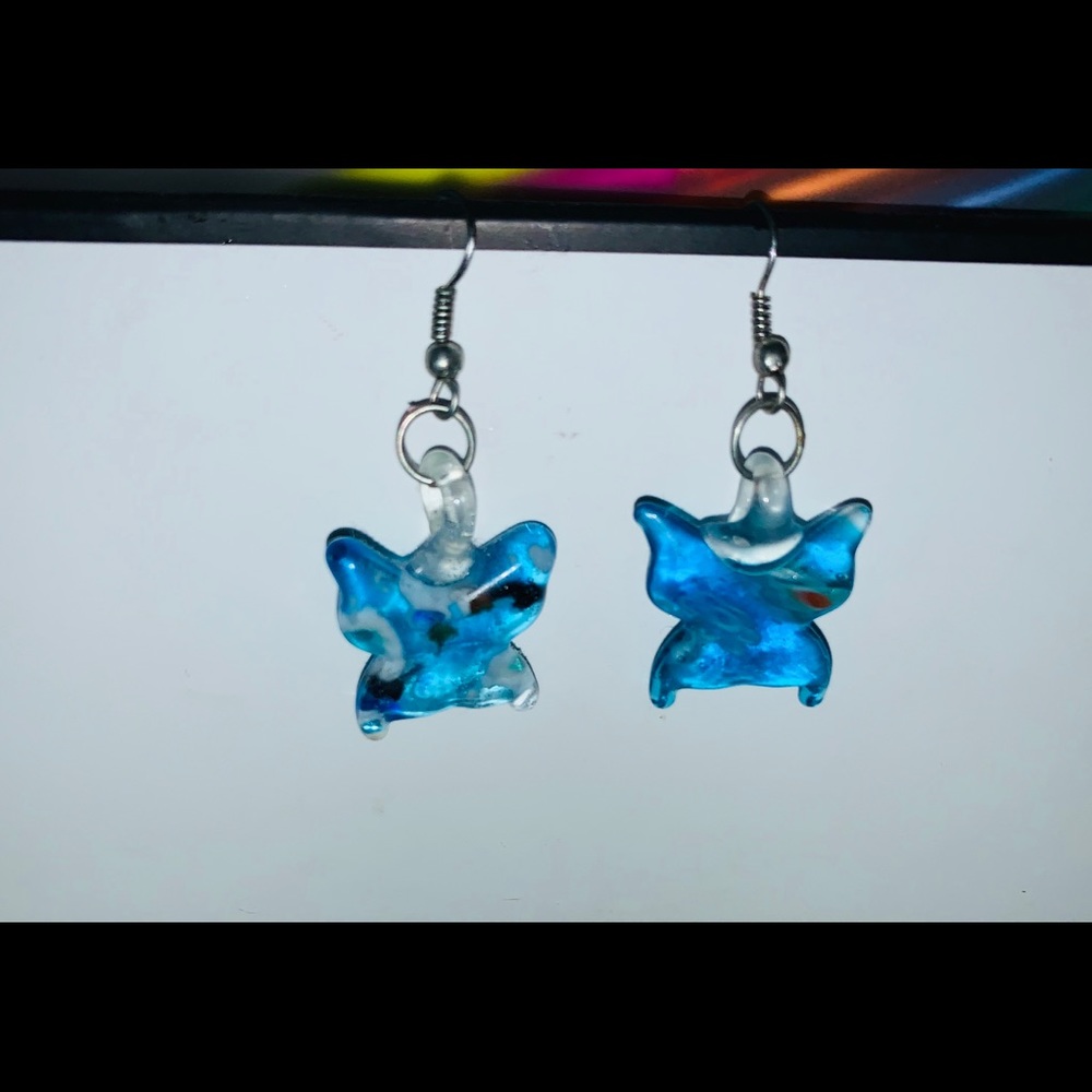 ⚠️ must be bundles ⚠️Acrylic blue light earring